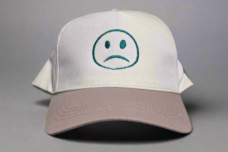 Unsmiley Embroidered Hat