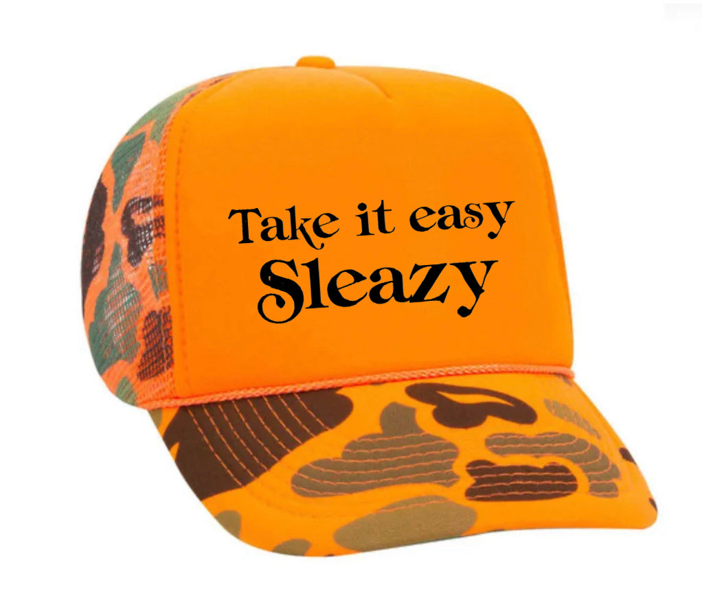 Take It Easy Sleazy Trucker Hat