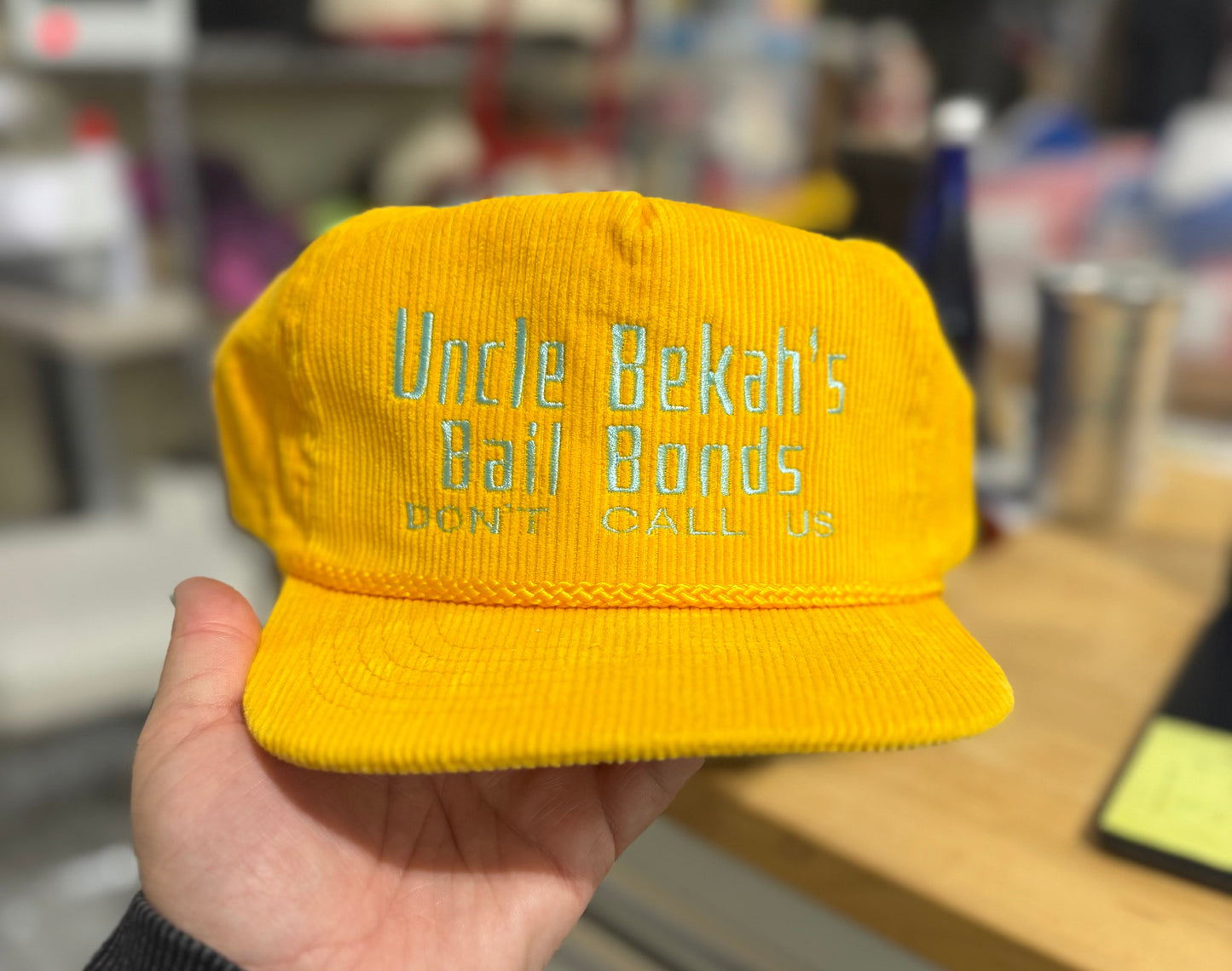 Uncle Bekah’s Bail Bonds | Vintage Corduroy Hat