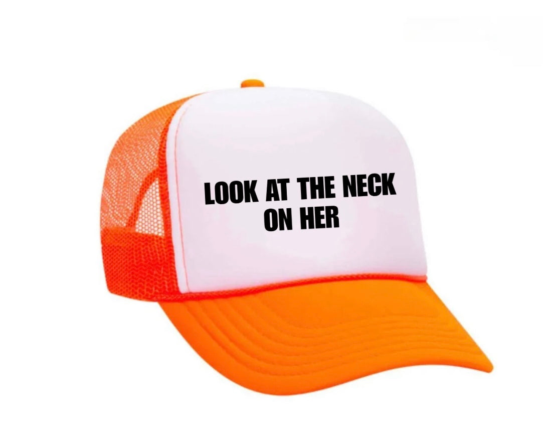 Look At The Neck On Her Trucker Hat