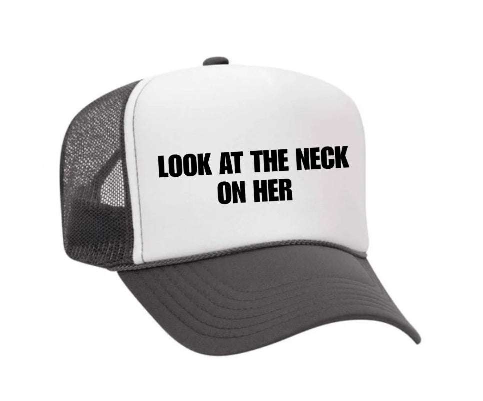 Look At The Neck On Her Trucker Hat