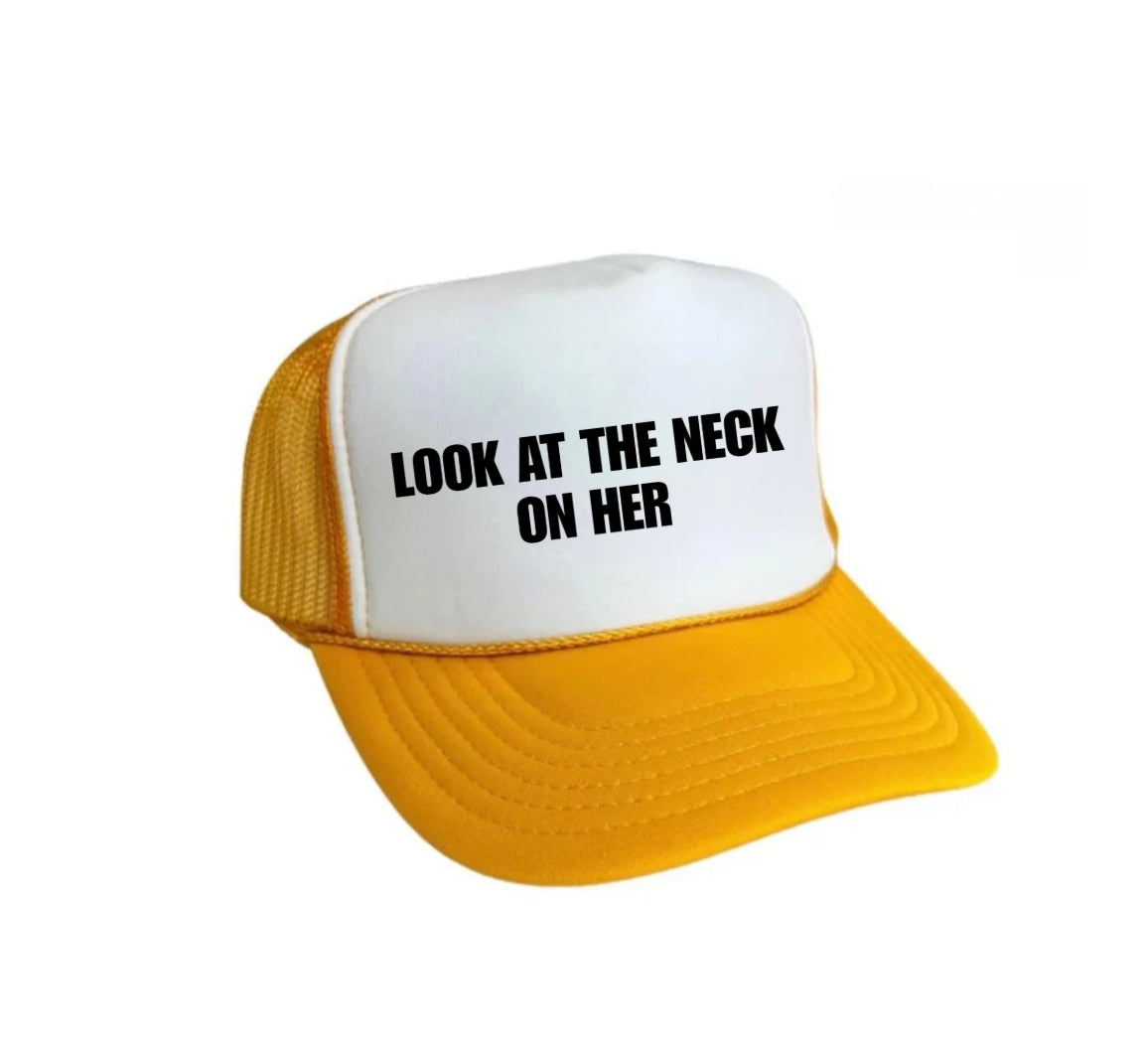 Look At The Neck On Her Trucker Hat