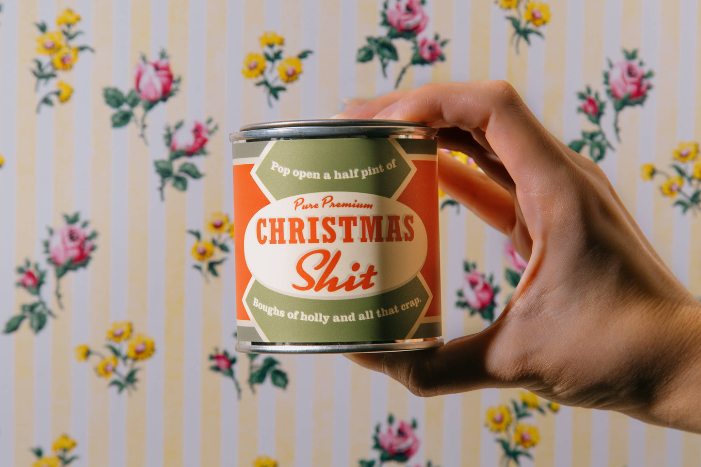 Christmas Shit Half-Pint Paint Can - HOLIDAY | Funny Candle