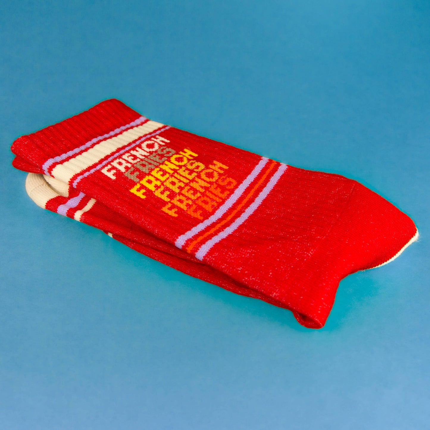 French Fries Gym Crew Socks