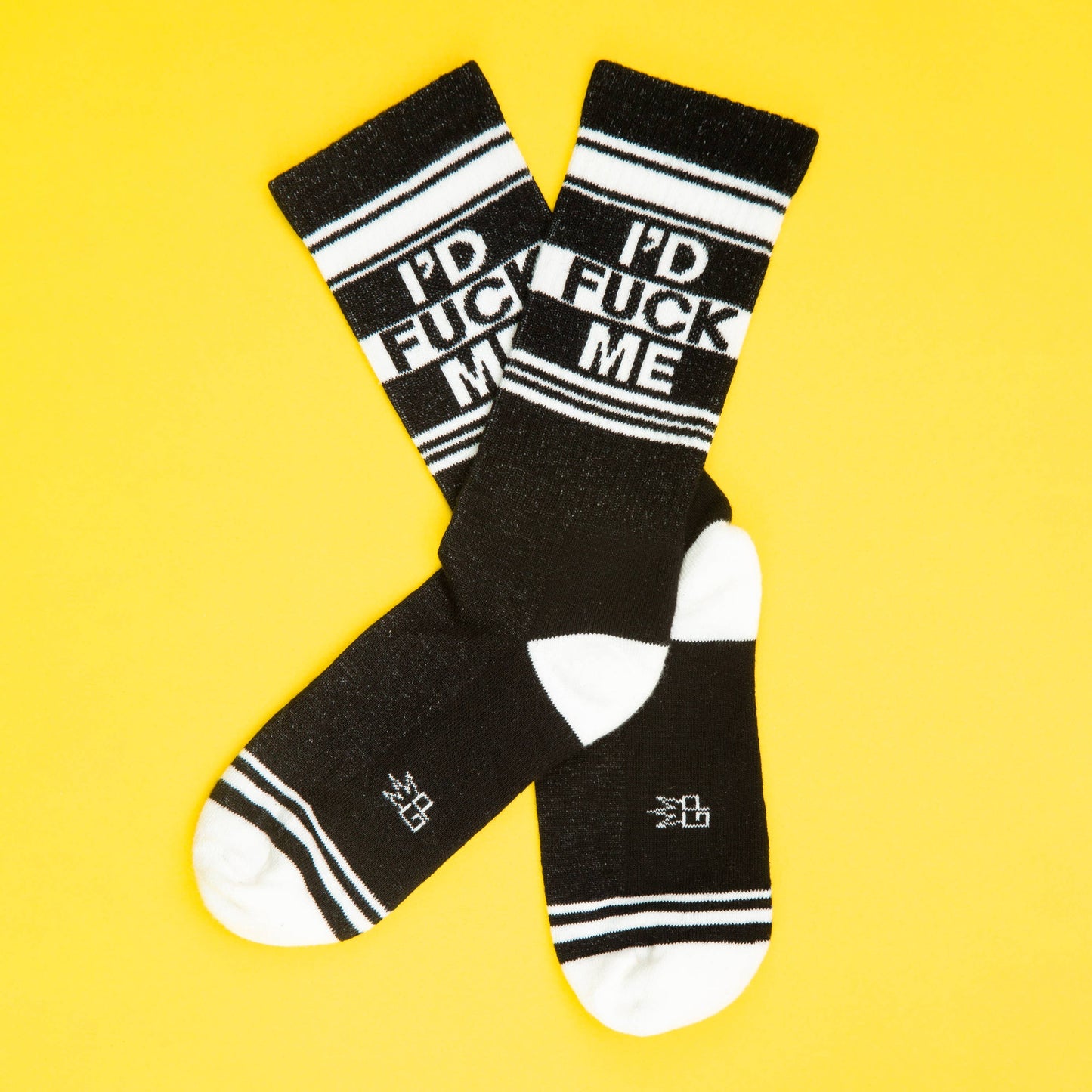 I'd Fuck Me - Black Gym Crew Socks
