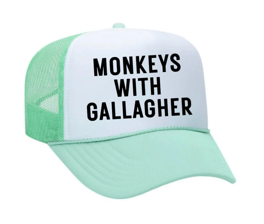 Monkeys With Gallagher Trucker Hat