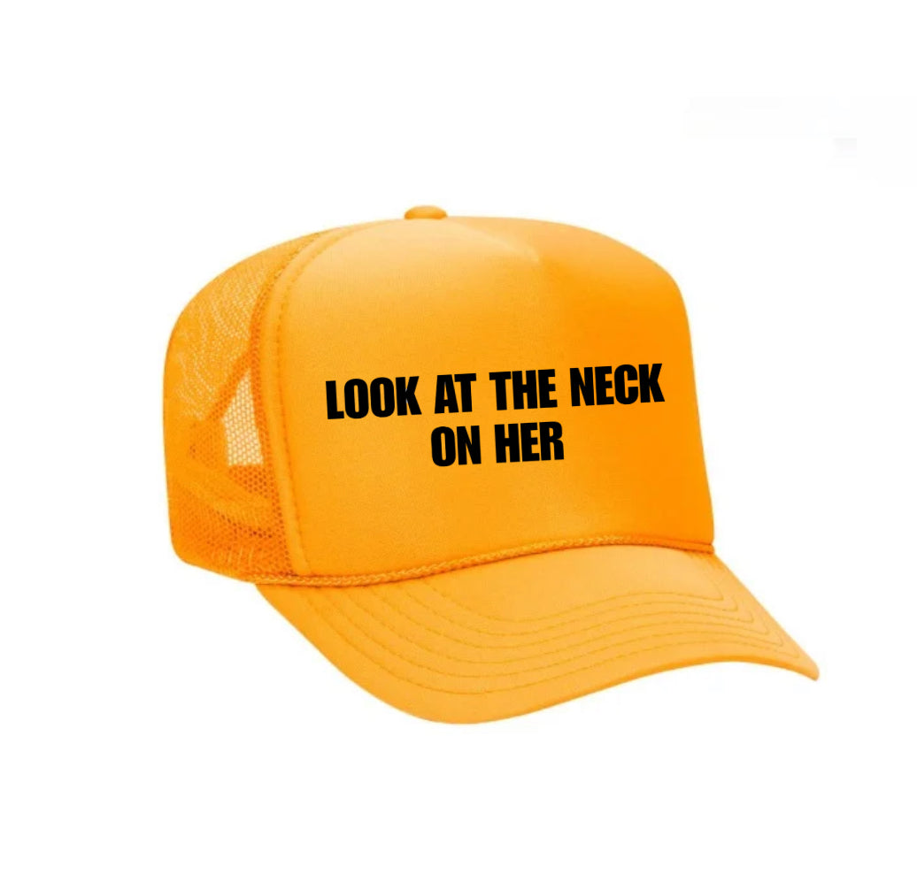 Look At The Neck On Her Trucker Hat