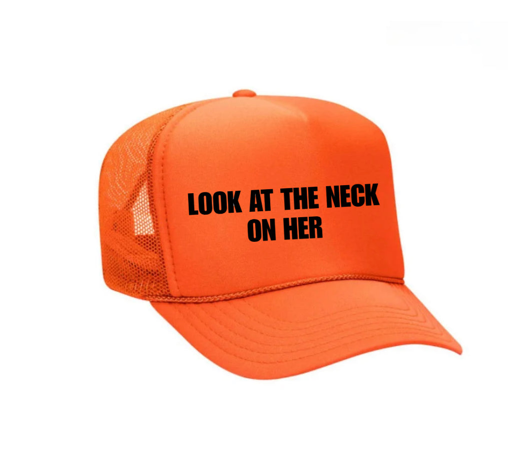 Look At The Neck On Her Trucker Hat