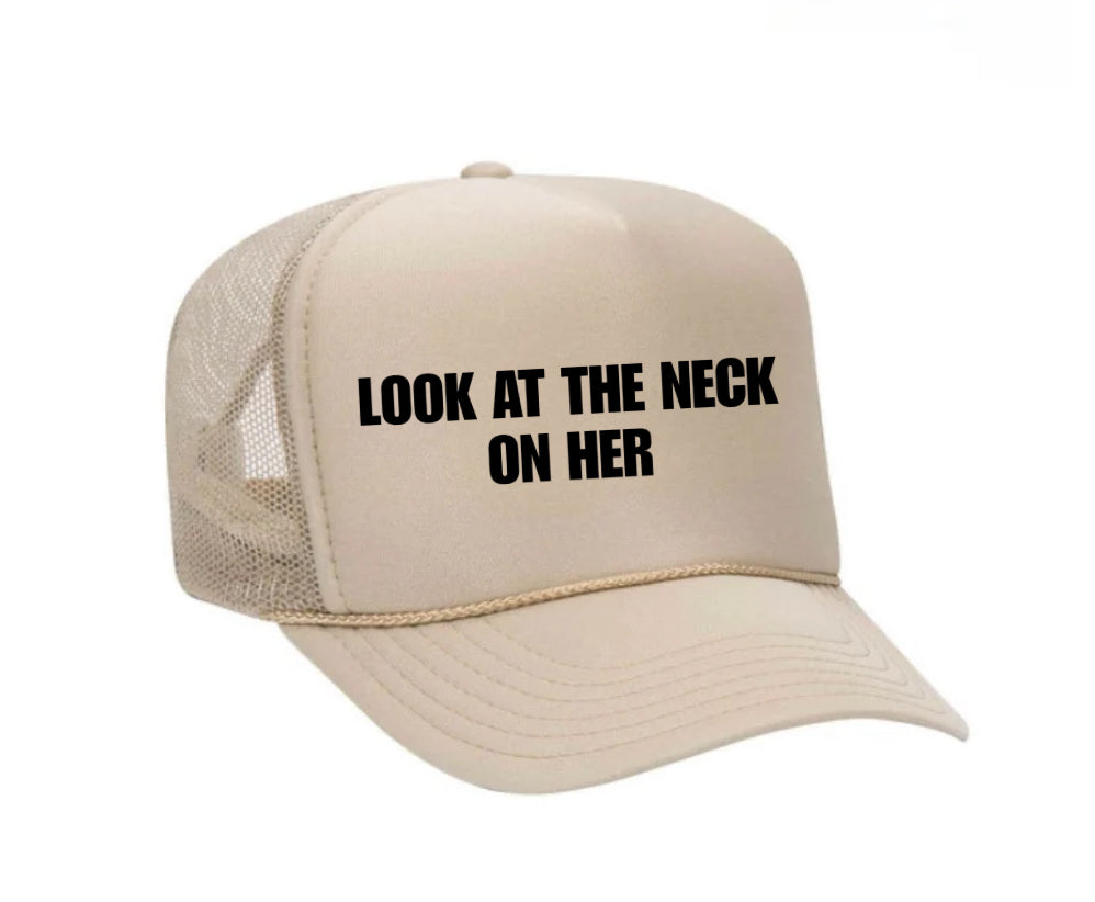 Look At The Neck On Her Trucker Hat