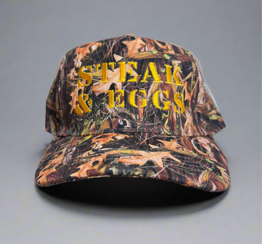Steak & Eggs (Camo) Embroidered Hat