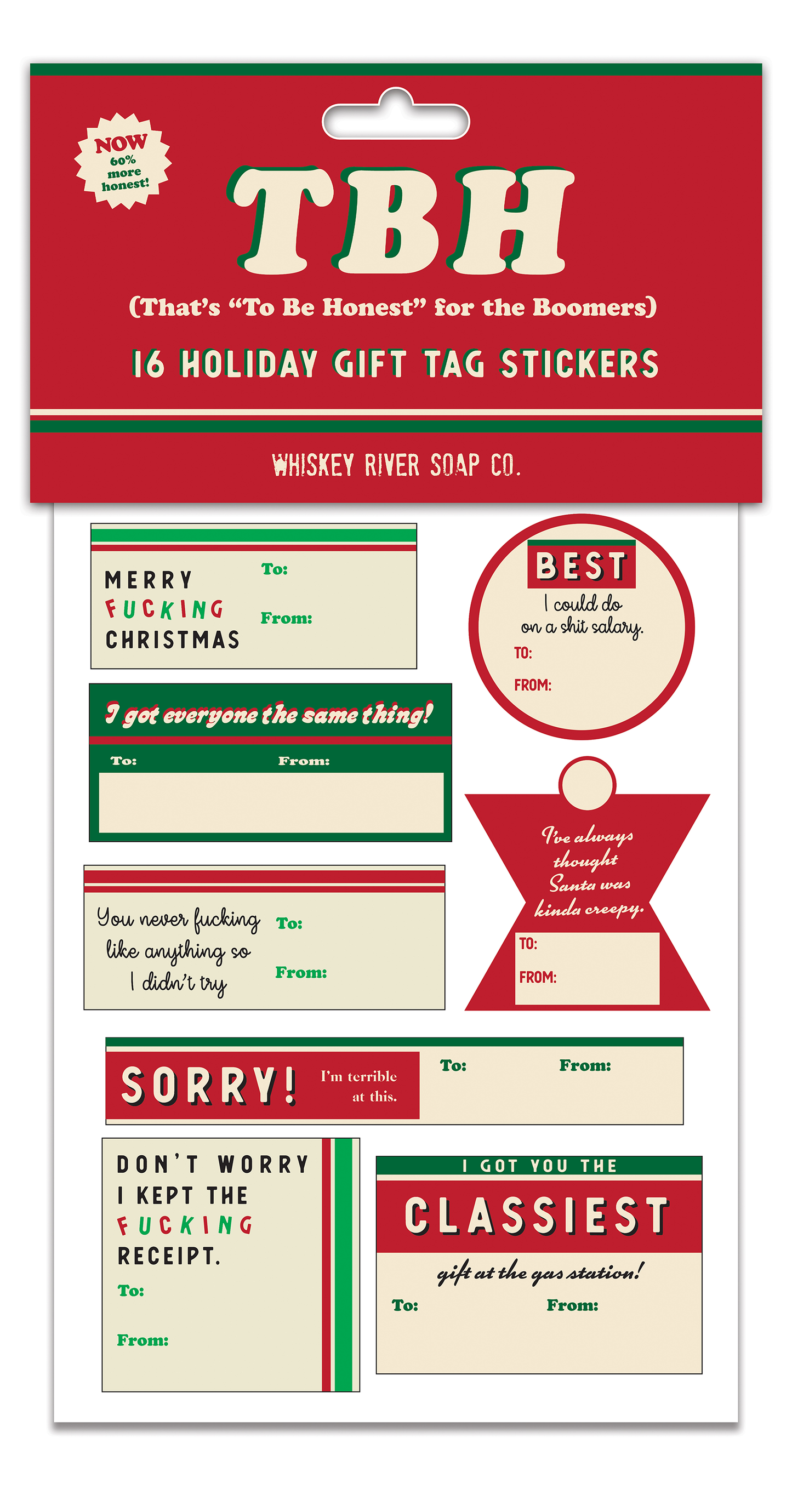 TBH Holiday Gift Tags-Red Label