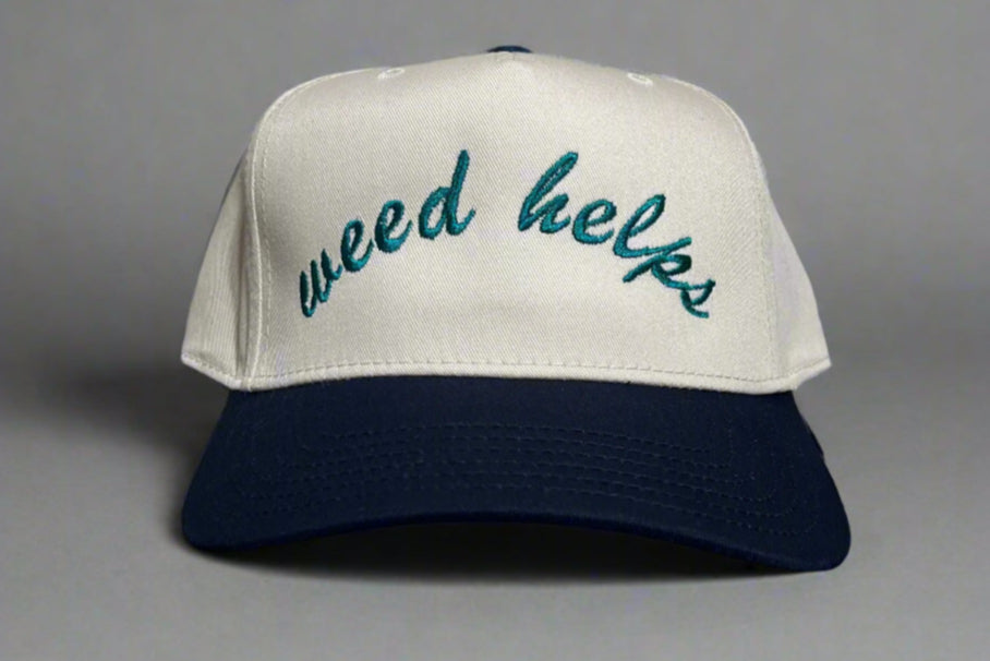 Weed Helps Embroidered Hat