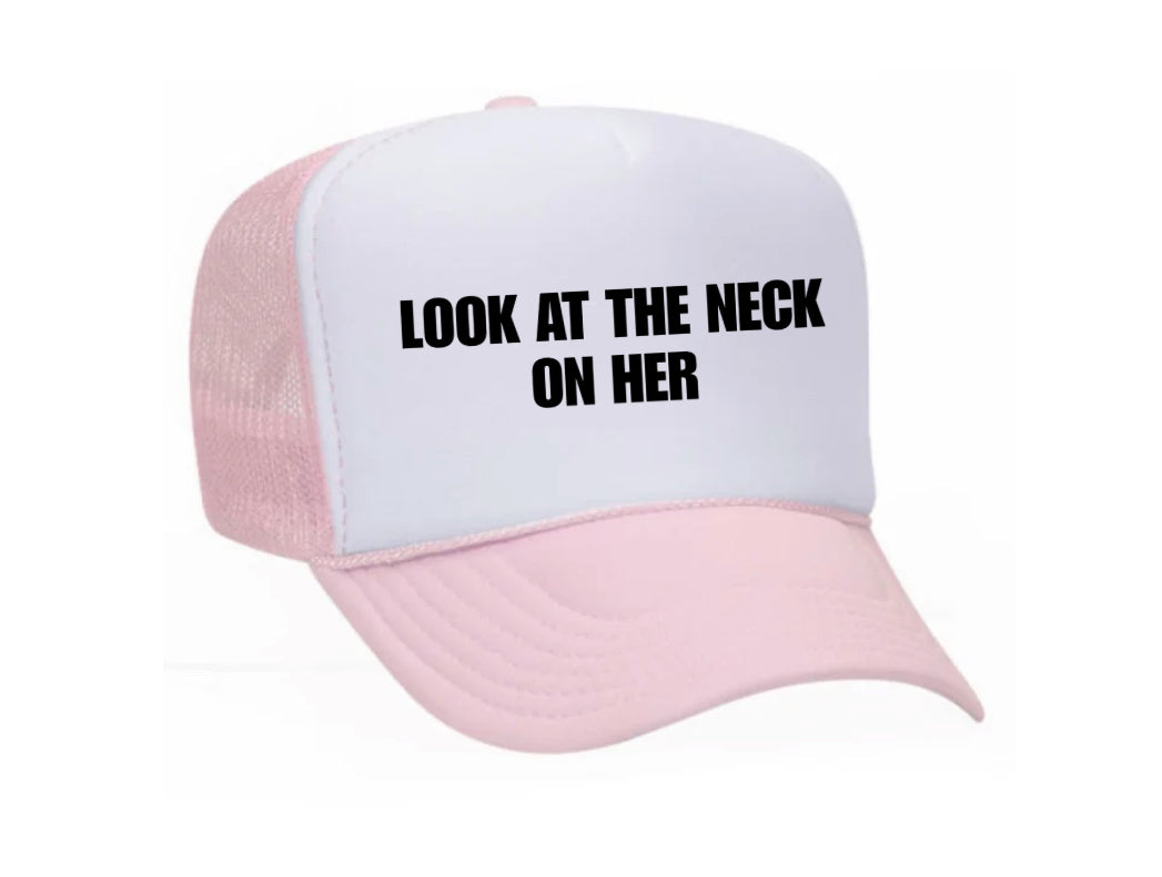Look At The Neck On Her Trucker Hat