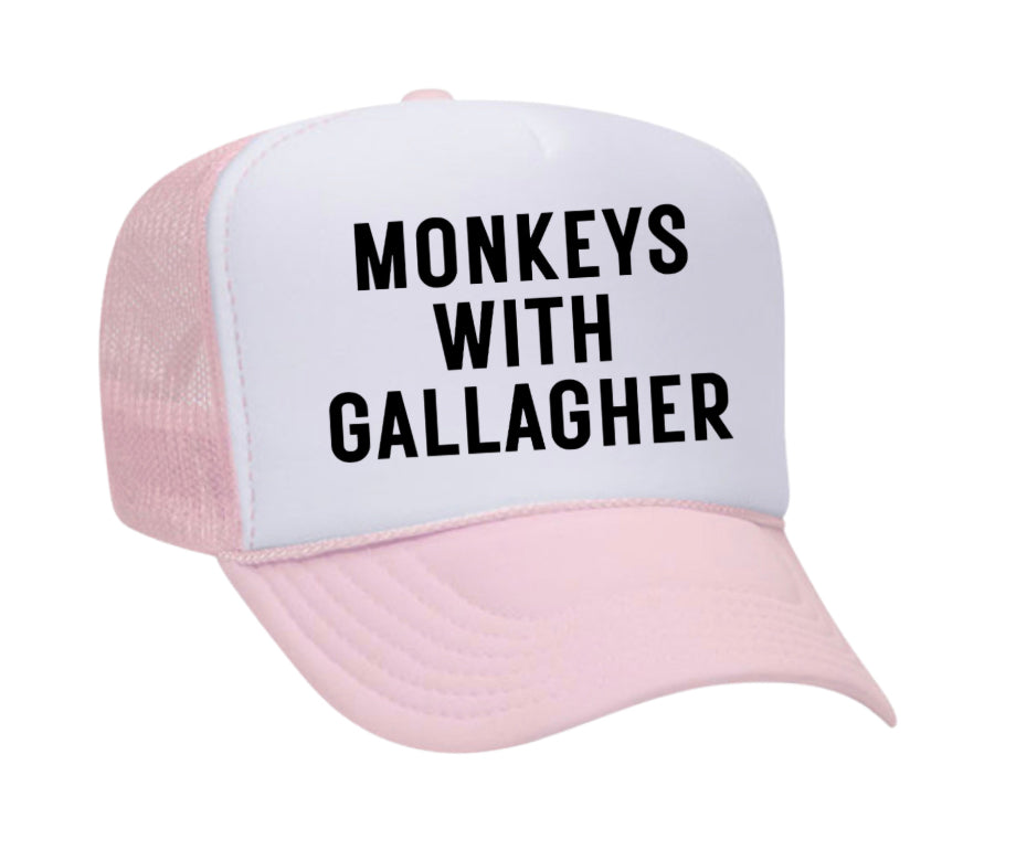 Monkeys With Gallagher Trucker Hat