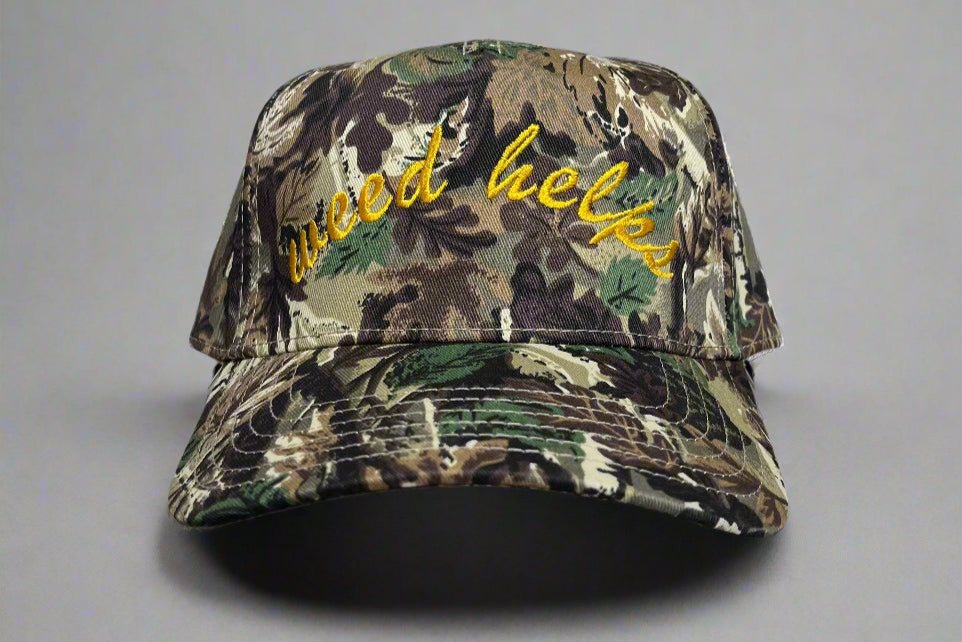 Weed Helps Embroidered Hat