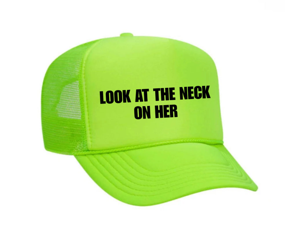 Look At The Neck On Her Trucker Hat