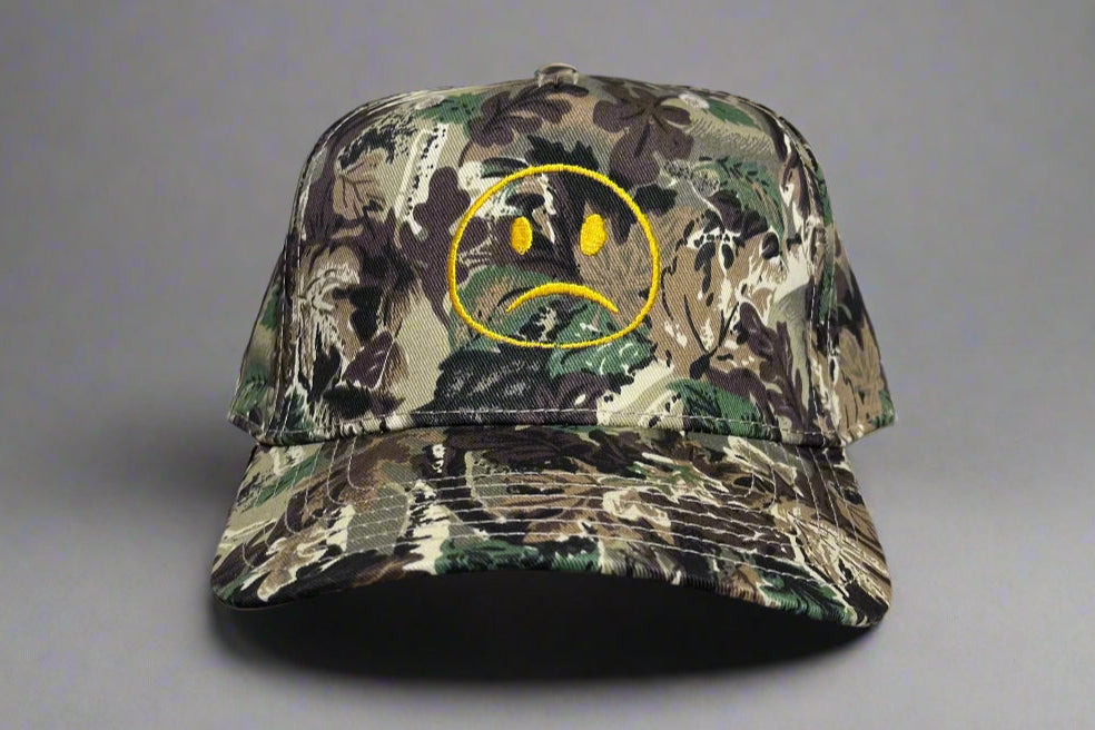 Unsmiley Embroidered Hat