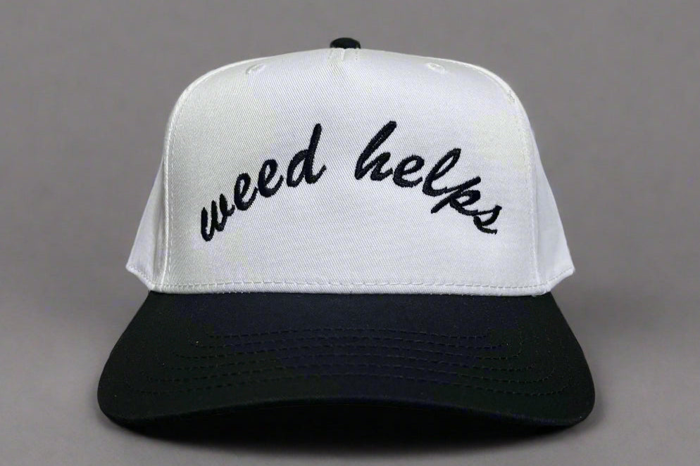 Weed Helps Embroidered Hat