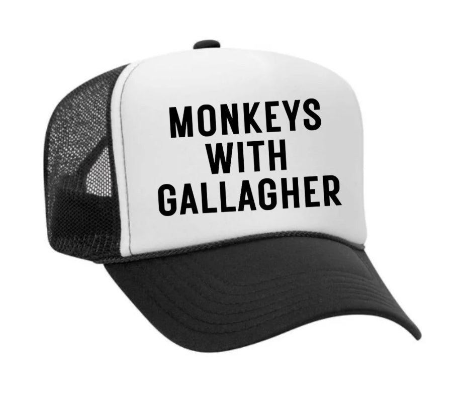 Monkeys With Gallagher Trucker Hat