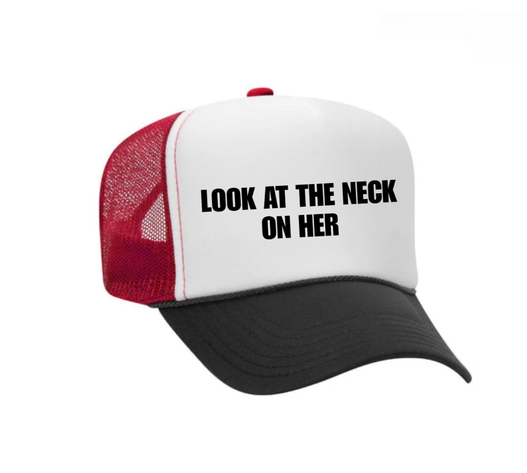 Look At The Neck On Her Trucker Hat