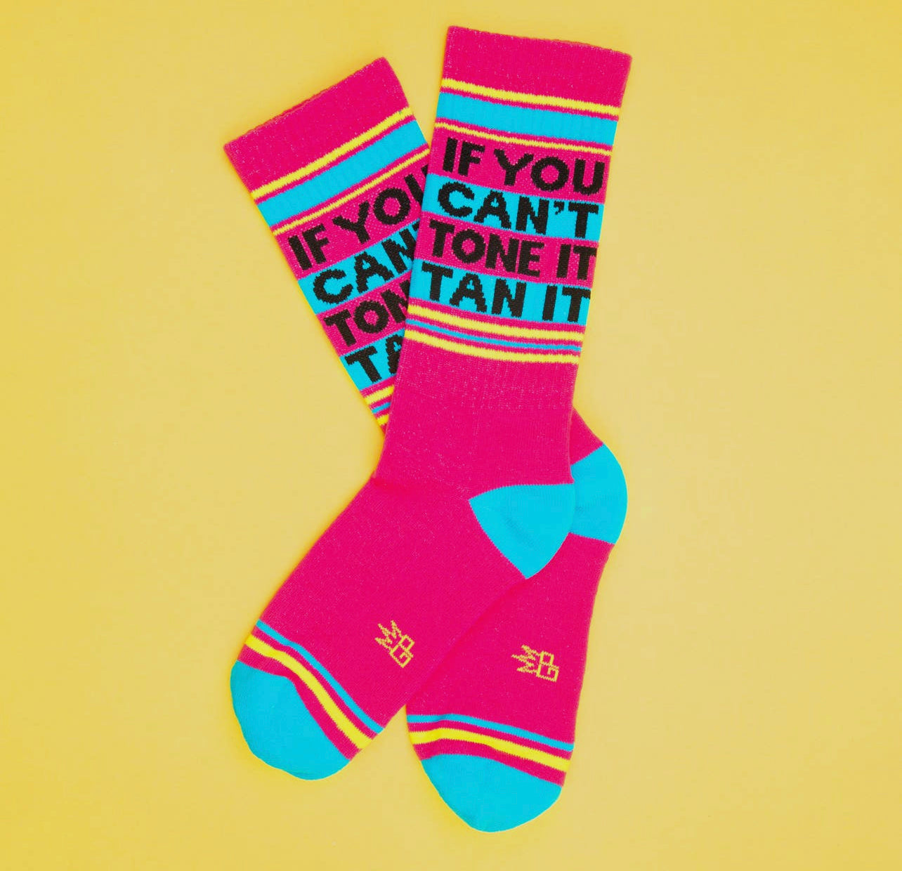If You Can’t Tone It, Tan It Gym Crew Socks