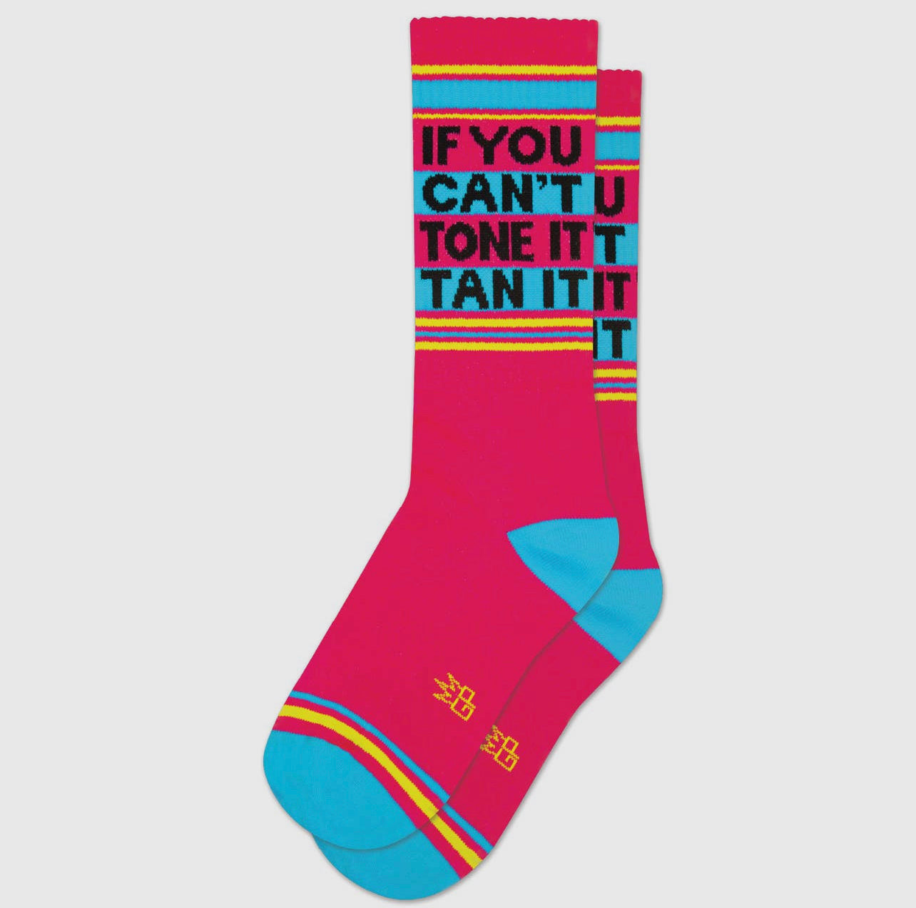 If You Can’t Tone It, Tan It Gym Crew Socks