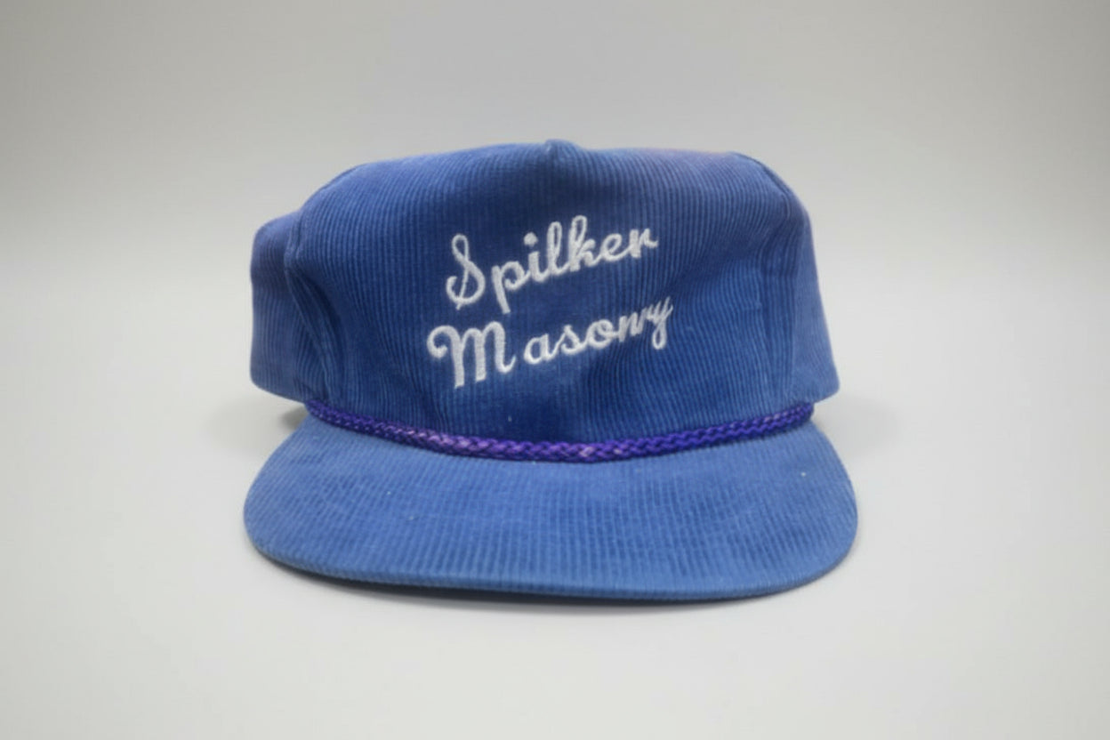 Vintage Spilker Masonry Corduroy Hat