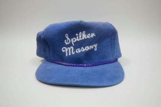 Vintage Spilker Masonry Corduroy Hat