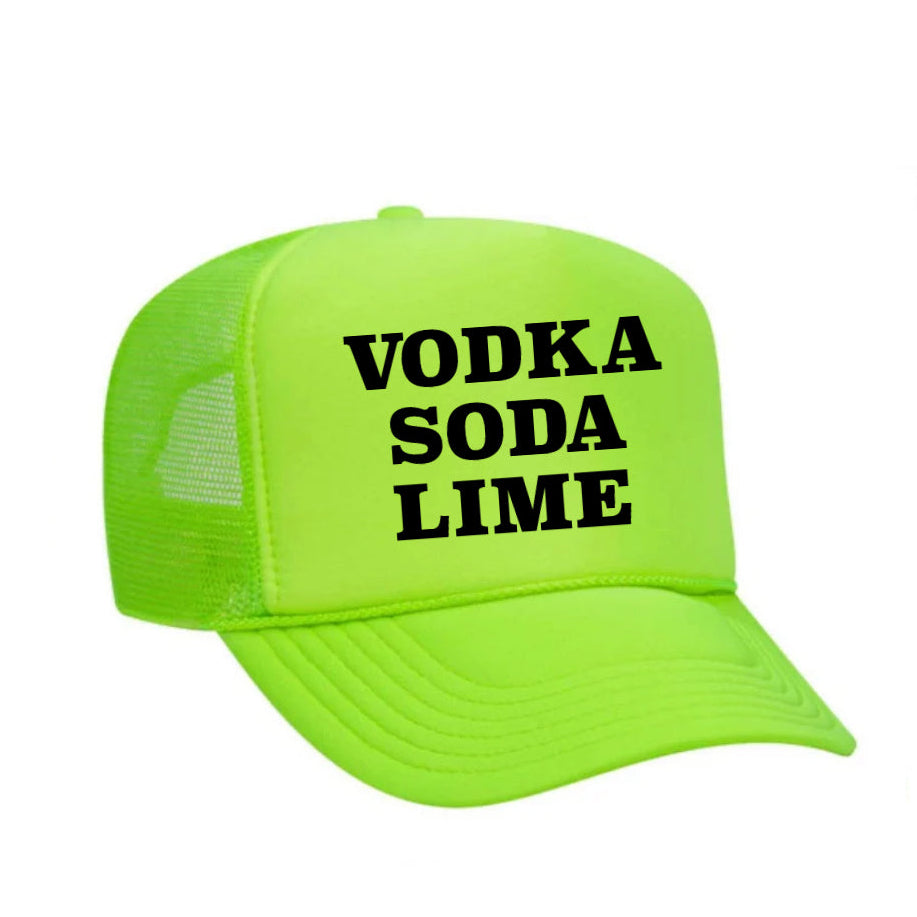 Vodka Soda Lime Trucker Hat