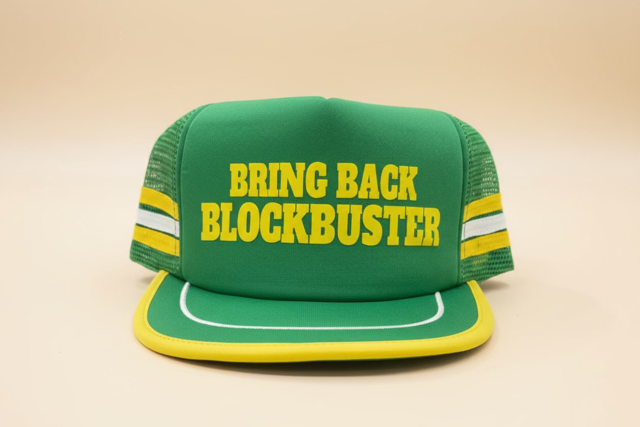 Bring Back Blockbuster Vintage (green) Trucker Hat