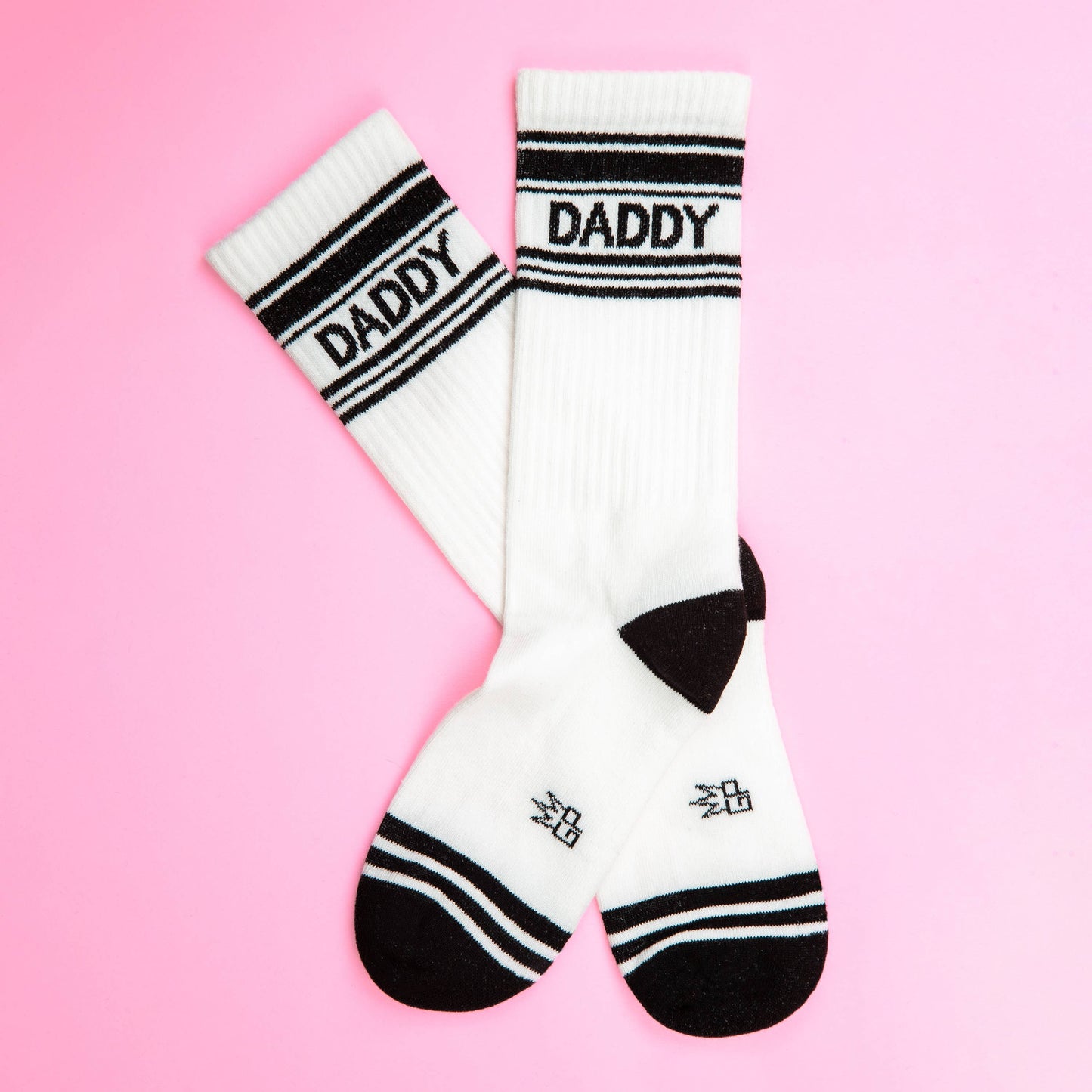 Daddy - White Gym Crew Socks