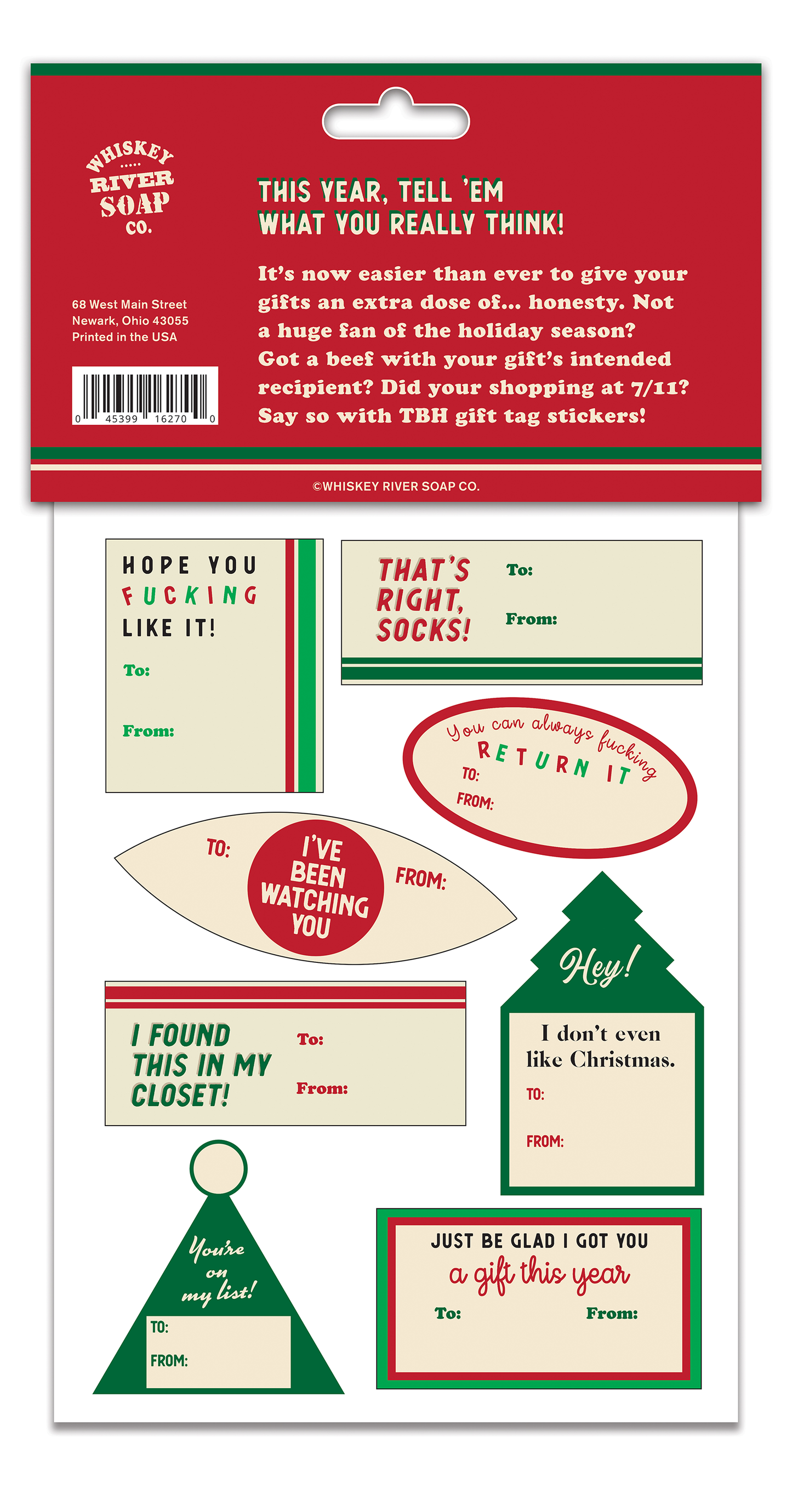 TBH Holiday Gift Tags-Red Label