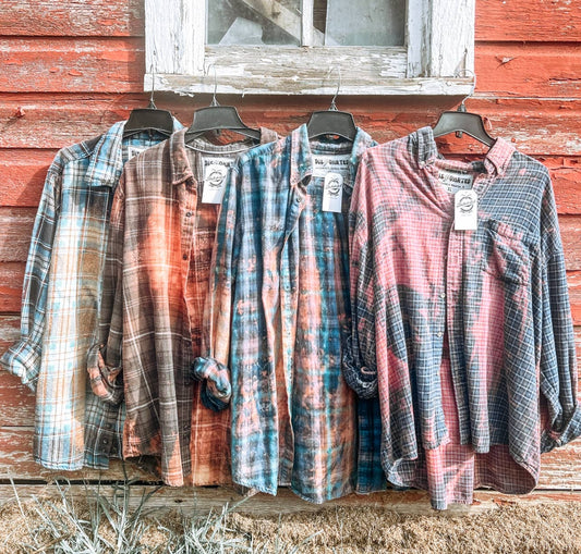 Logo Bleached Flannel