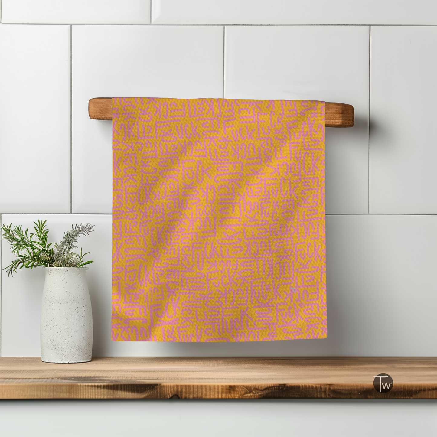 Psychedelic Graffiti Kitchen Towel