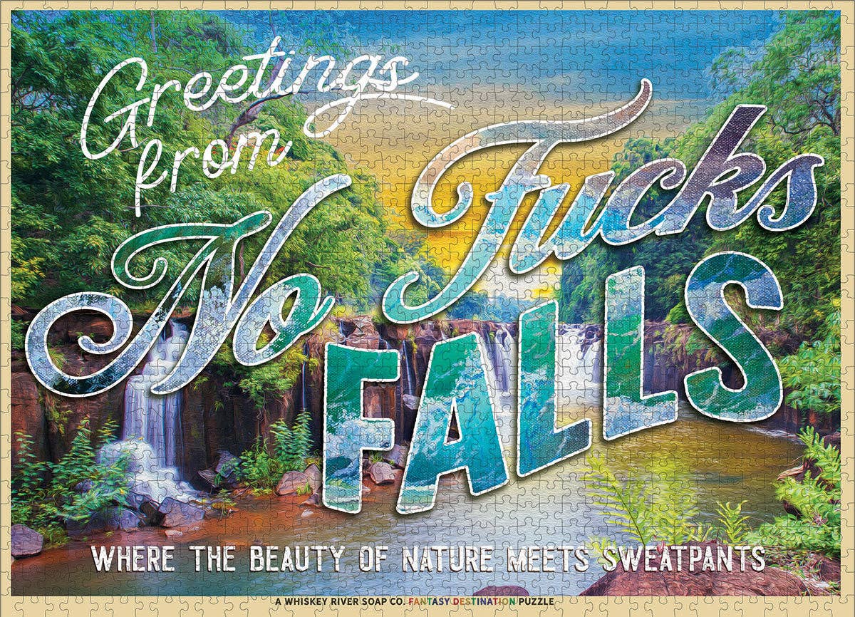Greetings from No Fucks Falls | Funny Puzzle