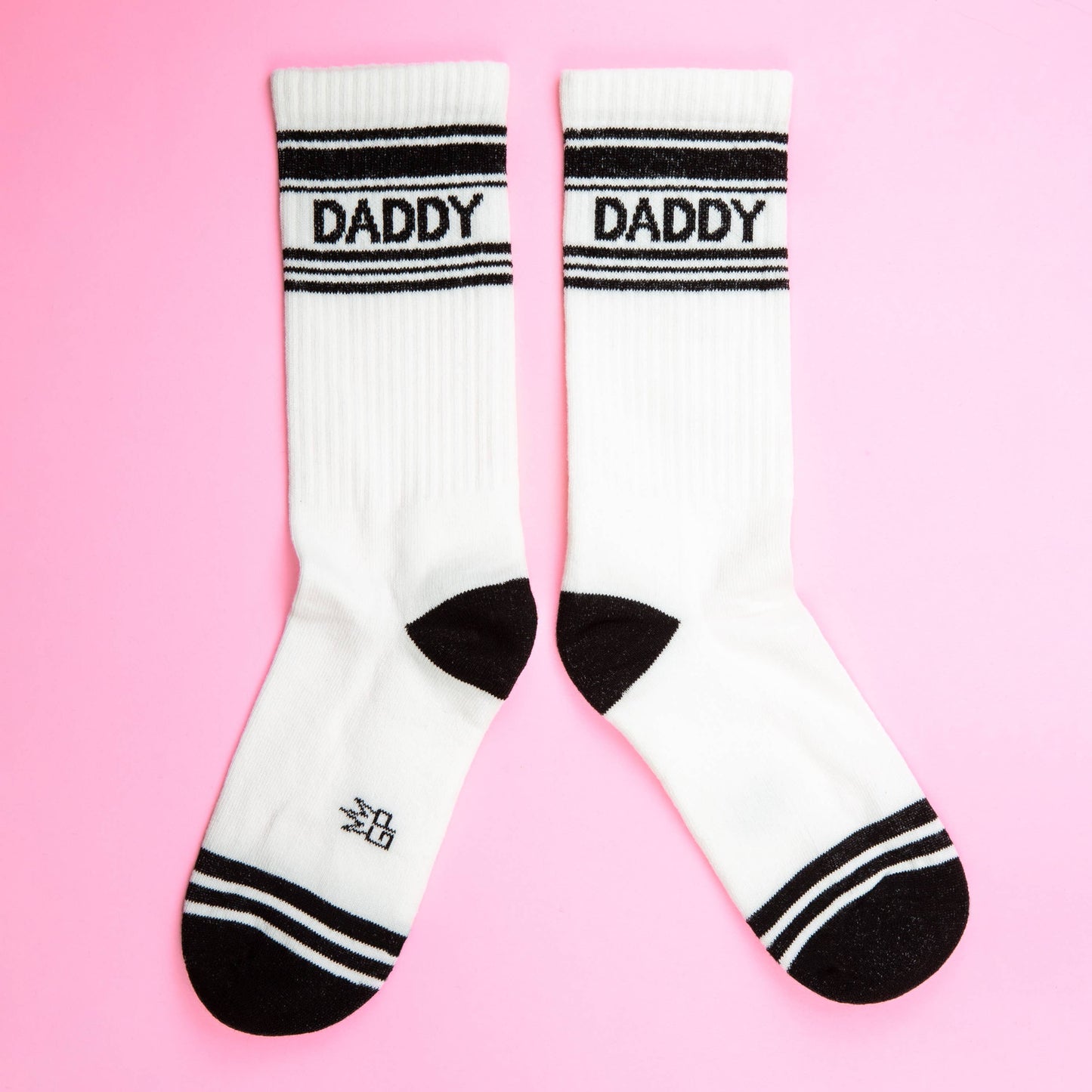 Daddy - White Gym Crew Socks