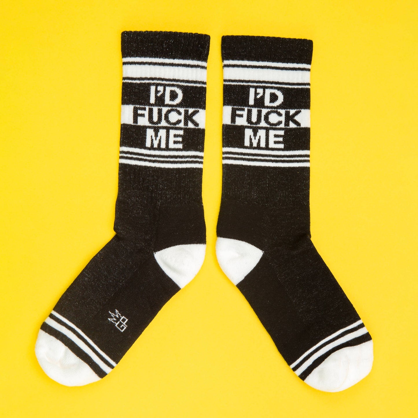 I'd Fuck Me - Black Gym Crew Socks