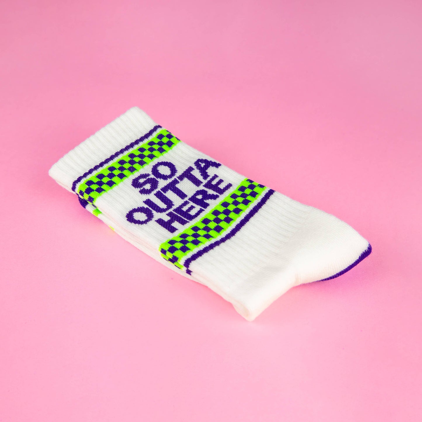So Outta Here Gym Crew Socks