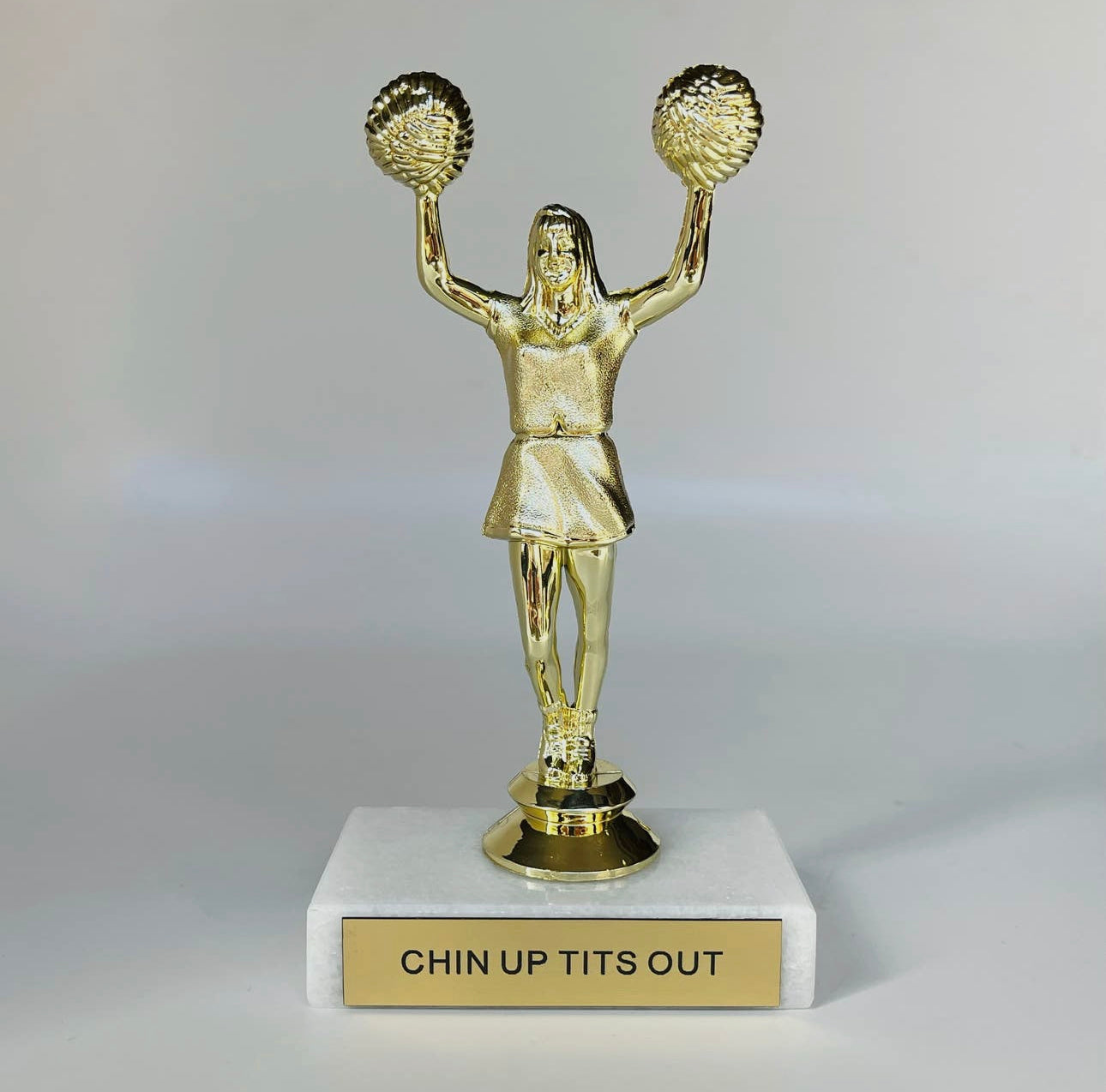 Chin Up Tits Out Trophy