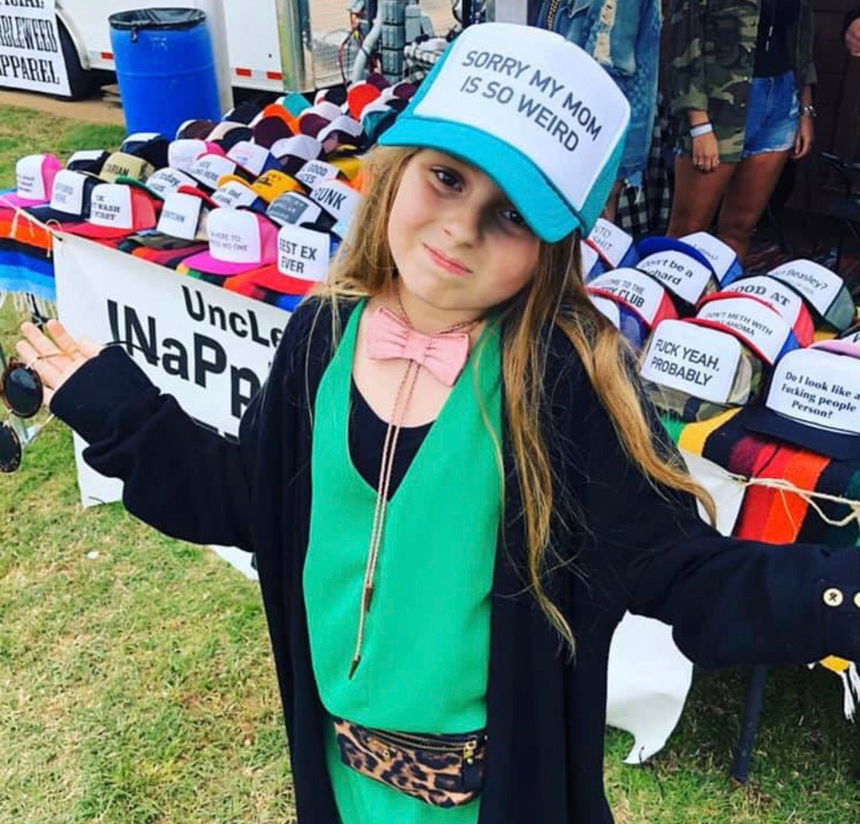 Sorry My Mom is so Weird Trucker Hat