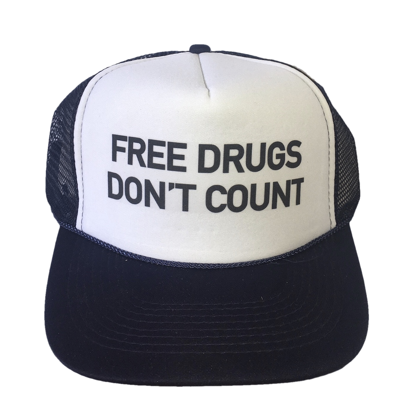 Free Drugs Don't Count Inappropriate Trucker Hat