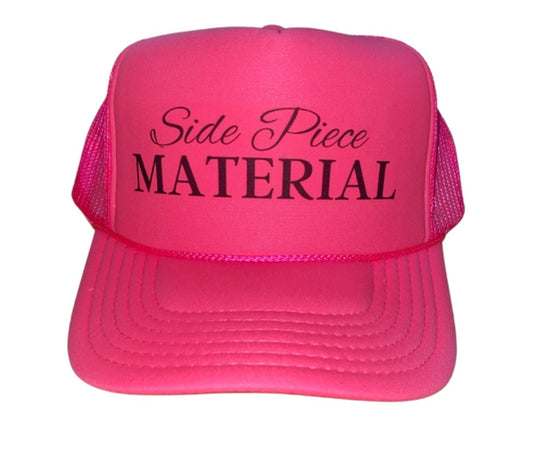Side Piece Material Trucker Hat