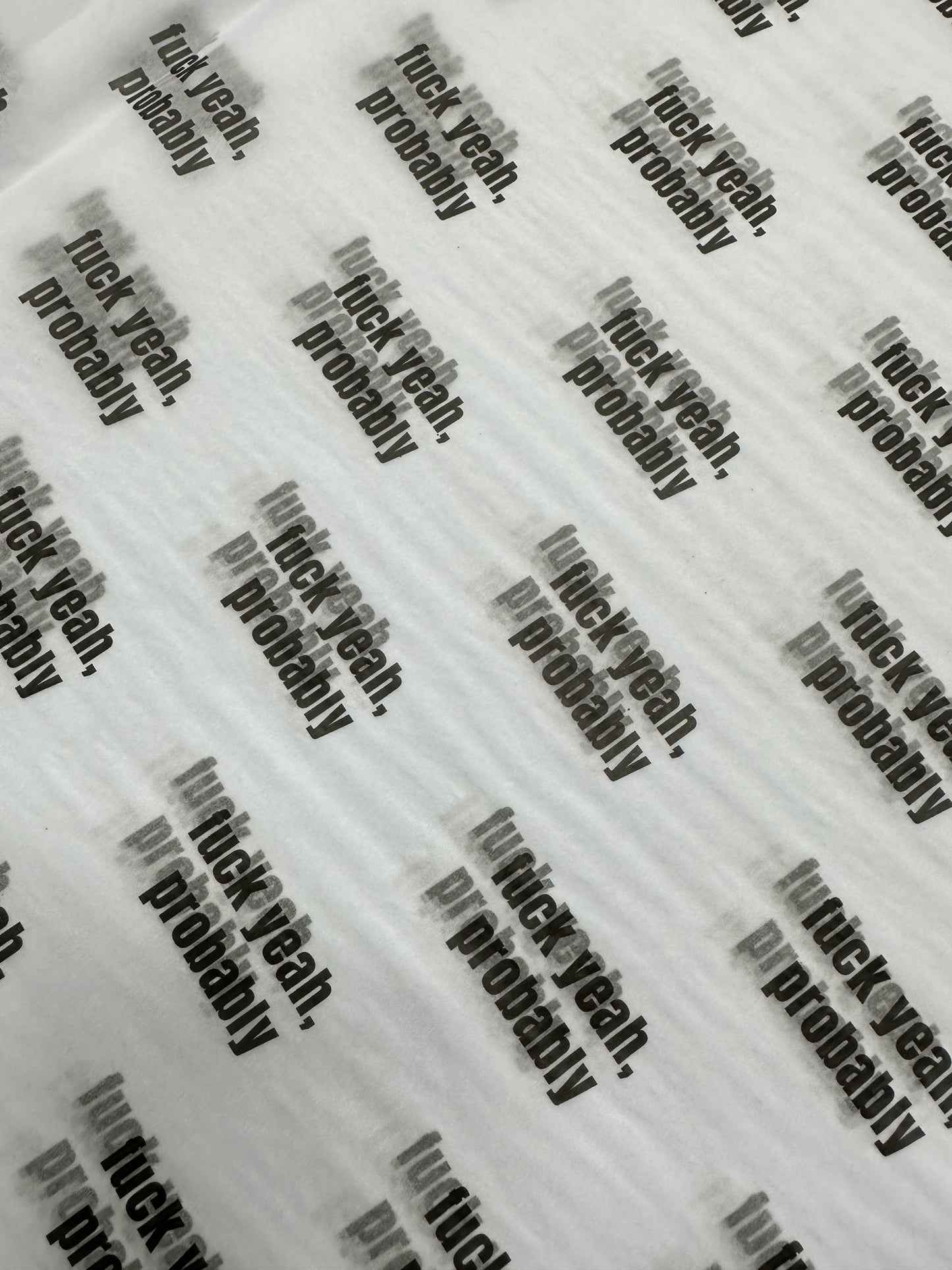 Inappropriate Tissue Paper