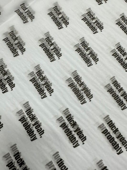 Inappropriate Tissue Paper