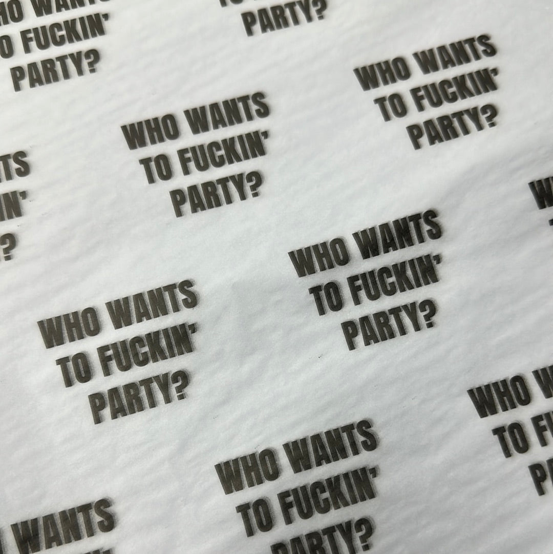 Inappropriate Tissue Paper