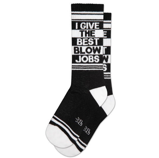 I Give The Best Blow Jobs Gym Socks