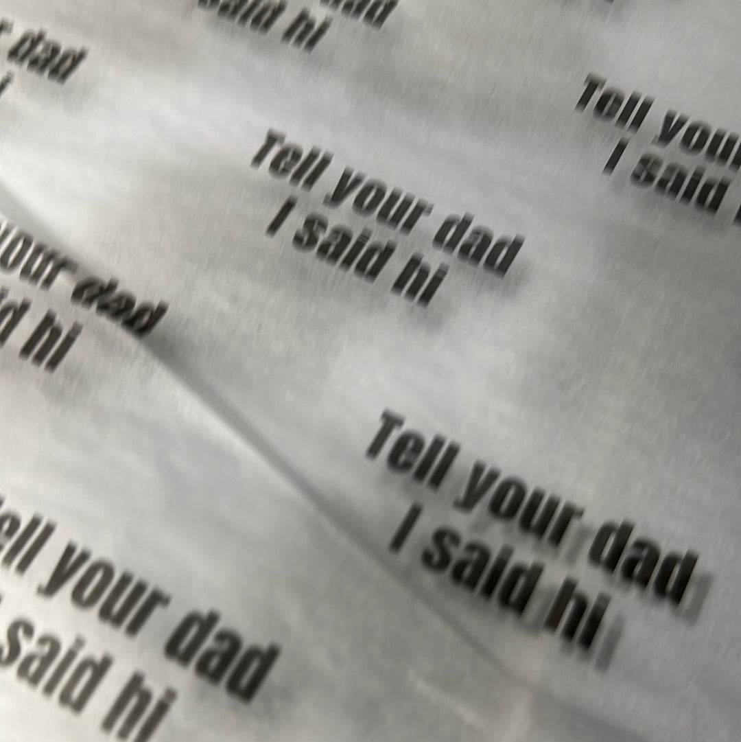 Inappropriate Tissue Paper