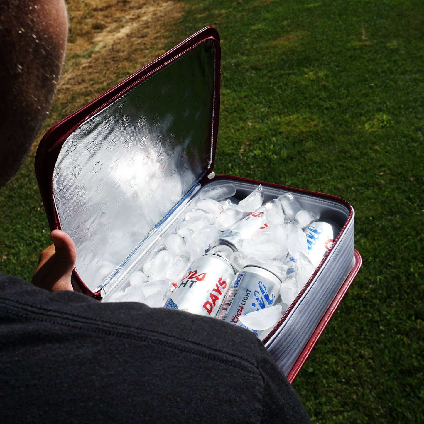 Booze Bible Soft Cooler Bag, Soft Sided Cooler,6 Cans