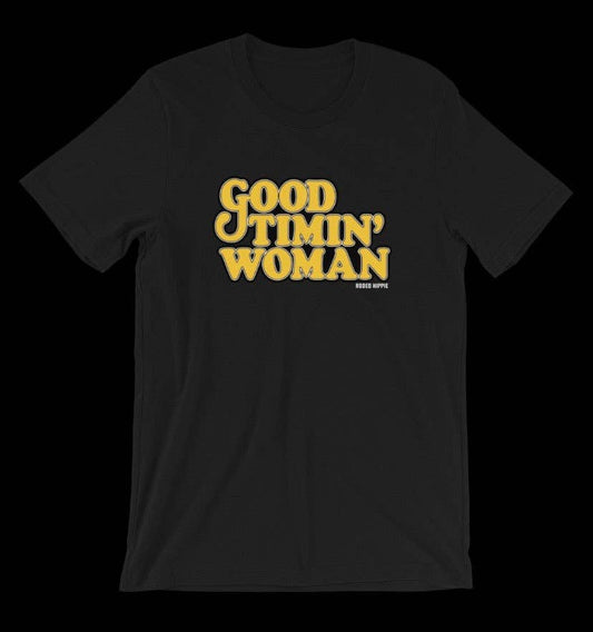 GOOD TIMIN’ WOMAN TEE BLACK