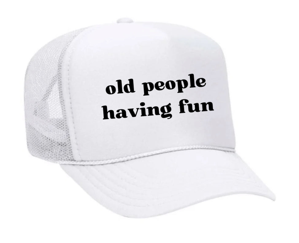 Old people having fun Trucker Hat